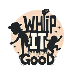 whip it good graphic shirt SVG PNG design with bold lettering, black and white floral elements
