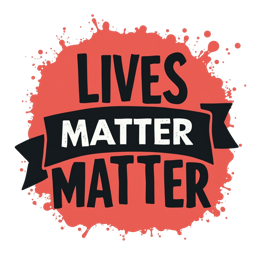 lives matter quote SVG PNG design with bold lettering