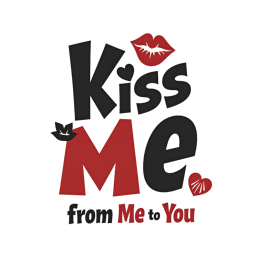 kiss me SVG PNG design with bold lettering