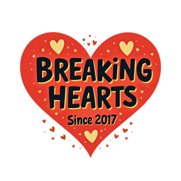 breaking hearts shirt SVG PNG design with bold lettering, an uplifting message