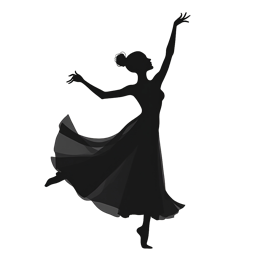 dance silhouette SVG PNG design with an uplifting message
