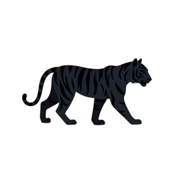 animals tiger graphic SVG PNG design with bold lettering
