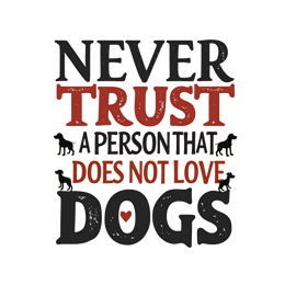 Dog love quote SVG with bold text and cartoon dog graphics for shirts and stickers