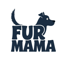 Fur Mama dog SVG design with playful dog silhouette and bold text for pet mom crafts