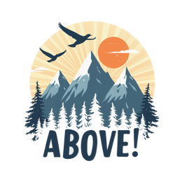 mountains sunset shirt SVG PNG design with clean design elements