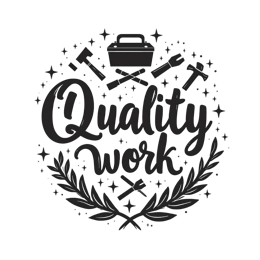 quality work SVG PNG design with bold lettering, an uplifting message