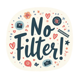 no filter SVG PNG design with bold lettering