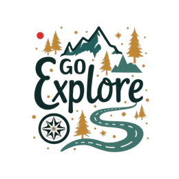 go explore SVG PNG design with bold lettering