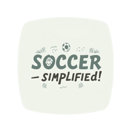 soccer simplified SVG PNG design with bold lettering