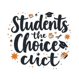 students the choice SVG PNG design with bold lettering