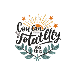 you can SVG PNG design with hand-drawn style, bold lettering, white and orange floral elements