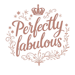 perfectly fabulous SVG PNG design with white and peach floral elements, an uplifting message
