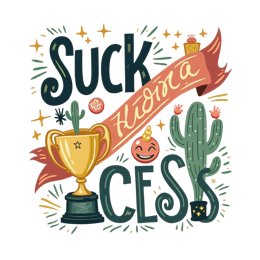 suck loser it SVG PNG design with hand-drawn style, bold lettering