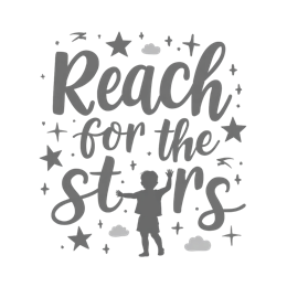 children stars SVG PNG design with hand-drawn style, bold lettering