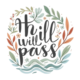 quotes flowerdesign SVG PNG design with hand-drawn style, bold lettering, white and orange floral elements