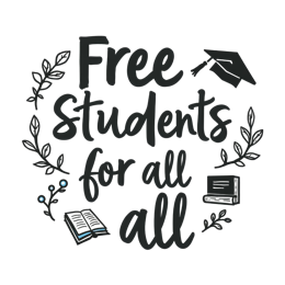 students quotes floral SVG PNG design with hand-drawn style, bold lettering, black floral elements