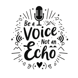 voice echo quote SVG PNG design with bold lettering, an uplifting message