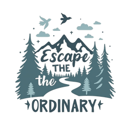 escape ordindary SVG PNG design with hand-drawn style, bold lettering