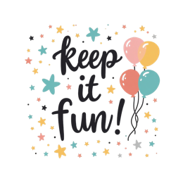 chill fun balloons SVG PNG design with bold lettering