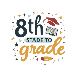 graduation 8th grade SVG PNG design with bold lettering