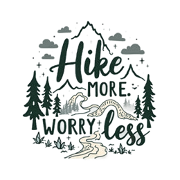hike quote mountains SVG PNG design with hand-drawn style