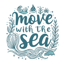 sea movement SVG PNG design with hand-drawn style
