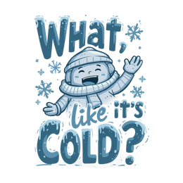 chill cold SVG PNG design with bold lettering