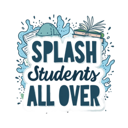 students splash SVG PNG design with bold lettering