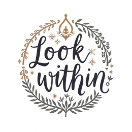quotes meditation floral SVG PNG design with black and white floral elements