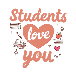 students love you SVG PNG design with bold lettering, an uplifting message