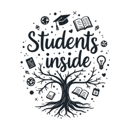 students inside tree SVG PNG design with hand-drawn style