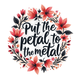 flower quote SVG PNG design with hand-drawn style, bold lettering, pink and red floral elements