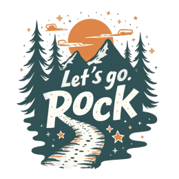 nature mountains path SVG PNG design with bold lettering