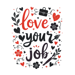 quotes job SVG PNG design with bold lettering, black and red floral elements, an uplifting message