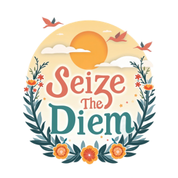 motivational quotes sunset SVG PNG design with green and yellow floral elements, an uplifting message