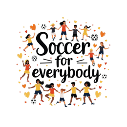 soccer diversity SVG PNG design with bold lettering