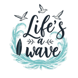 lifes a wave SVG PNG design