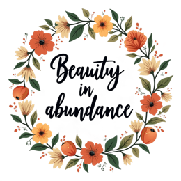 flower wreath quote SVG PNG design with white and orange floral elements, an uplifting message