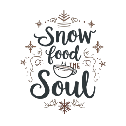 snow soul SVG PNG design with hand-drawn style, bold lettering