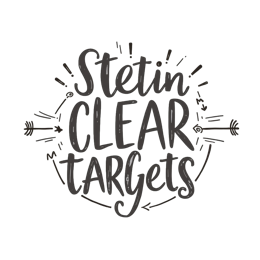 setin clear targets SVG PNG design with bold lettering, an uplifting message