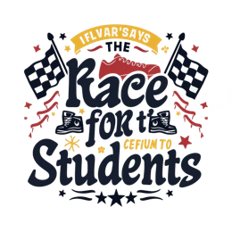 race students SVG PNG design with bold lettering