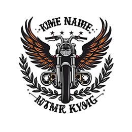 motorcycle SVG PNG design with bold lettering