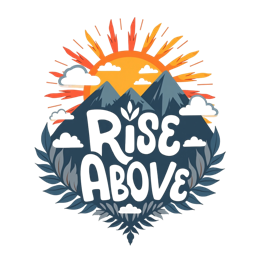 mountains sunrise SVG PNG design with bold lettering, an uplifting message