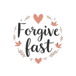 quotes forgive fast SVG PNG design with hand-drawn style, bold lettering, an uplifting message