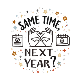 time nextyear SVG PNG design with bold lettering