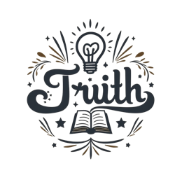 truth illustration floral SVG PNG design with hand-drawn style, bold lettering, black floral elements