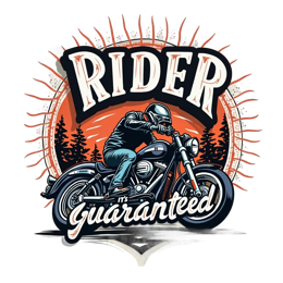 rider motorcycle shirt SVG PNG design with bold lettering