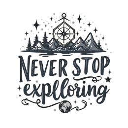 exploration SVG PNG design with hand-drawn style, bold lettering