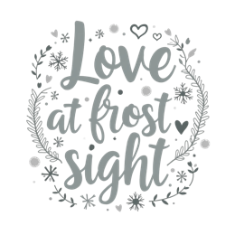 love frost SVG PNG design with bold lettering