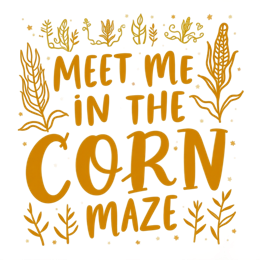 corn maze SVG PNG design with bold lettering